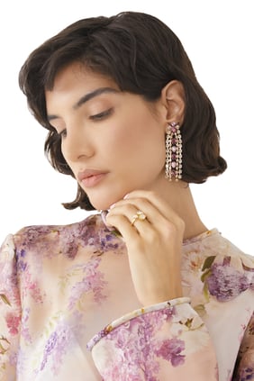 Penelope Mini Earrings, 18k Gold-Plated Brass